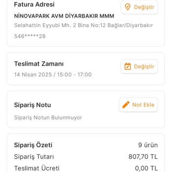 Migros Sanal Market Sipariş Sorunu