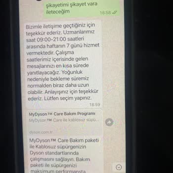 Dyson Müşteri Hizmetleri Sorunları Çözmek Yerine Oyalıyor