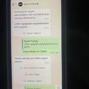 Dyson Müşteri Hizmetleri Sorunları Çözmek Yerine Oyalıyor