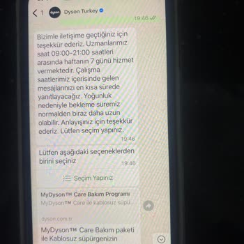Dyson Müşteri Hizmetleri Sorunları Çözmek Yerine Oyalıyor