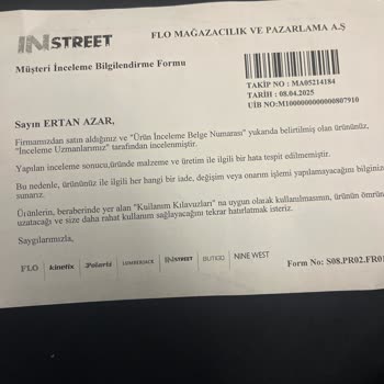 Ayakkabı Kalitesizliği Ve İlgisiz Müşteri Hizmeti