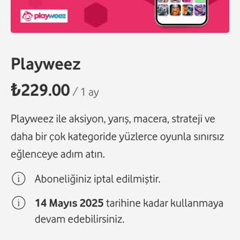 Playweez Yanlış Faturalandırma ve İzinsiz Hizmet Sorunu