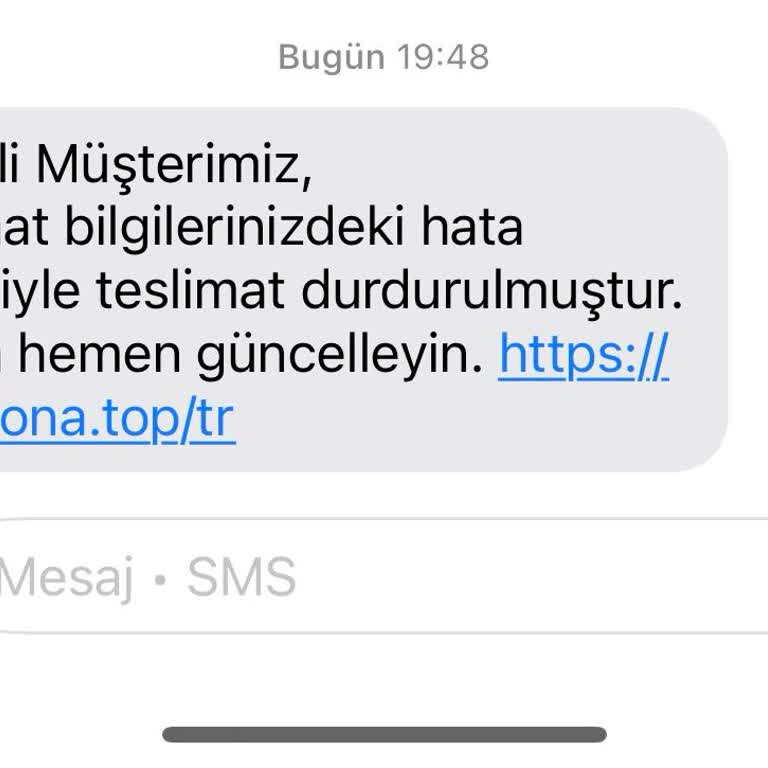 PTT Adına Gönderilen Sahte Mesaj Tehlikesi