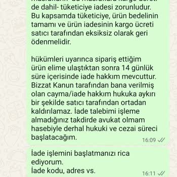 İade Talebi Reddedilen Kalitesiz Ürünler Ve Bilgi Gizleme