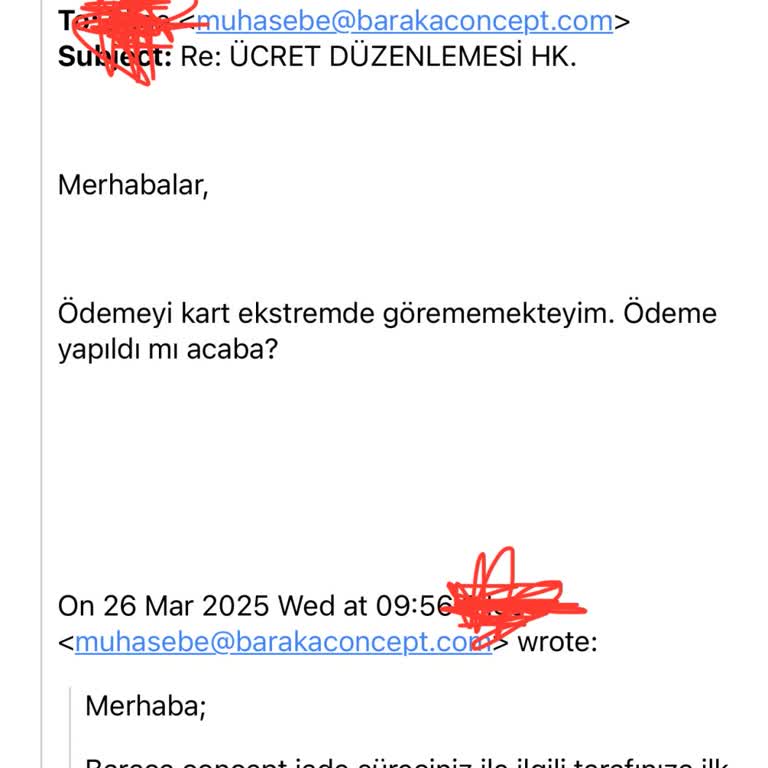 Baraka Concept Teslim Edilmeyen Vitrin ve İade Sorunu