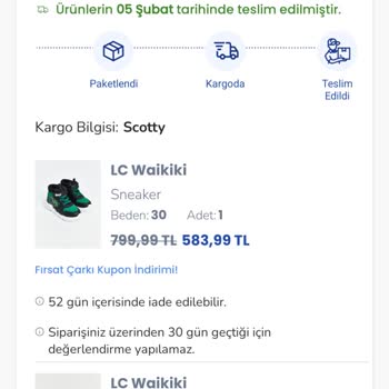 LCW Ayakkabılarının Kalitesizliği ve İade Sorunları