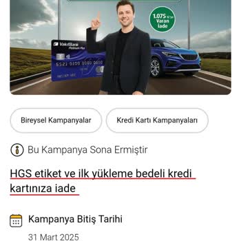 VakıfBank HGS İade Kampanyasında Yanıltıcı Uygulama