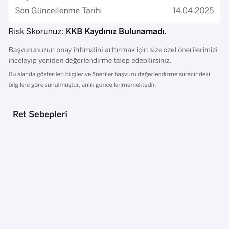 Kredi Sicilimin Temizlenmesi İçin Yardım Talebi