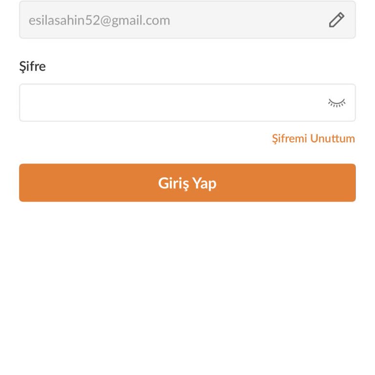 Şifre Yenileme Sorunu Ve Beklenmeyen Hata