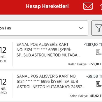 Astroline Paramı İade Edin