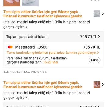 İptal Edilen Ürünlerin Ödemesi Hala Yapılmadı