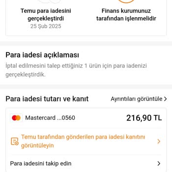 İptal Edilen Ürünlerin Ödemesi Hala Yapılmadı