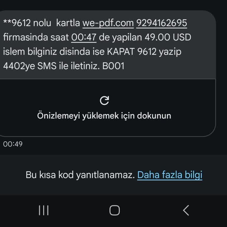 Habersiz Yapılan Yüksek Tutar İşlemi Hakkında Şikayet