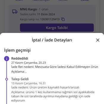 Grisport Trekking Botun Tabanı İlk Kullanımda Ayrıldı