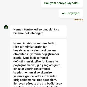 Yanlış İşlem Nedeniyle Hesap Sıfırlandı