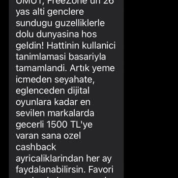 FreeZone Ekstra GB Hakkım Verilmiyor!