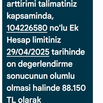 Zorunlu Limit Artışı Ve Hesap Kapatma Talebi