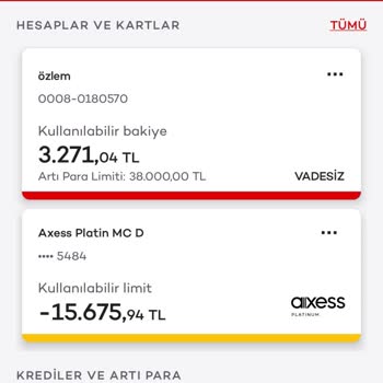 Akbank Hesap Hareketlerinde Anlam Verilemeyen Eksilmeler
