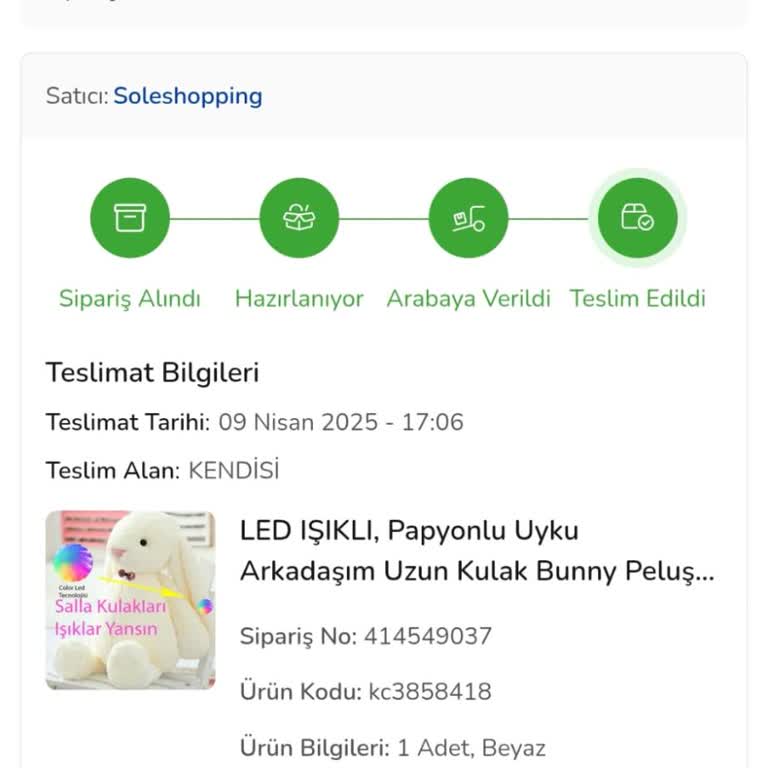 ÇiçekSepeti Peluş Oyuncak Yanlış Teslimat Ve İlgisiz Müşteri Hizmeti