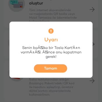 Tosla Kart Aktivasyonunda Sürekli Hata Alıyorum