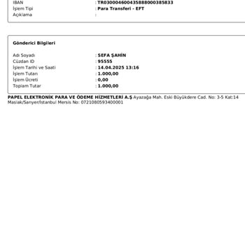 Kayıp Para Transferi Ve Çözüm Bulunamayan Sorun