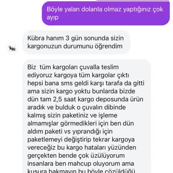 Yanlış Ve Özensiz Ürün Teslimatı: Kübra Bülbül Sayfası