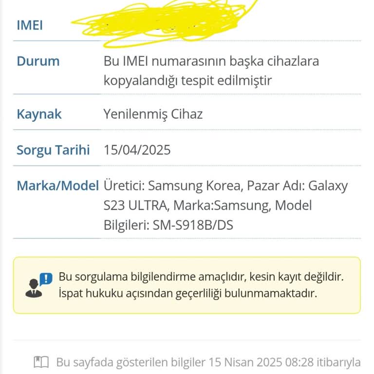 Teknosa'dan Aldığım Cihazın IMEI Sorunu Ve Mağduriyetim