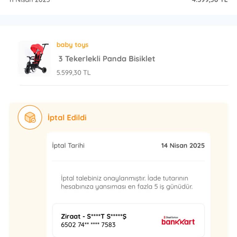 İptal Edilen Bisiklet Siparişi Mağduriyeti
