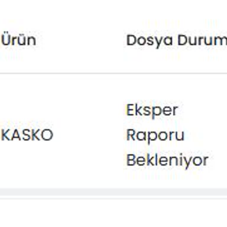 Kaza Sonrası Exper Raporu Ve Araç Sorunu