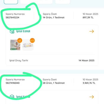 E-BEBEK Sipariş İptali Ve Adres Hatası Sorunu