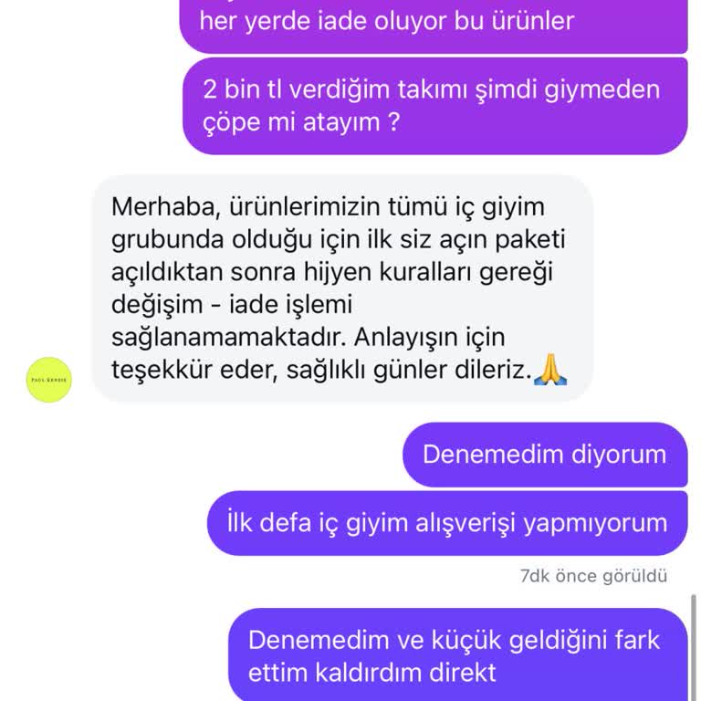 Yanıltıcı Beden Ölçüleri Ve İade Sorunu