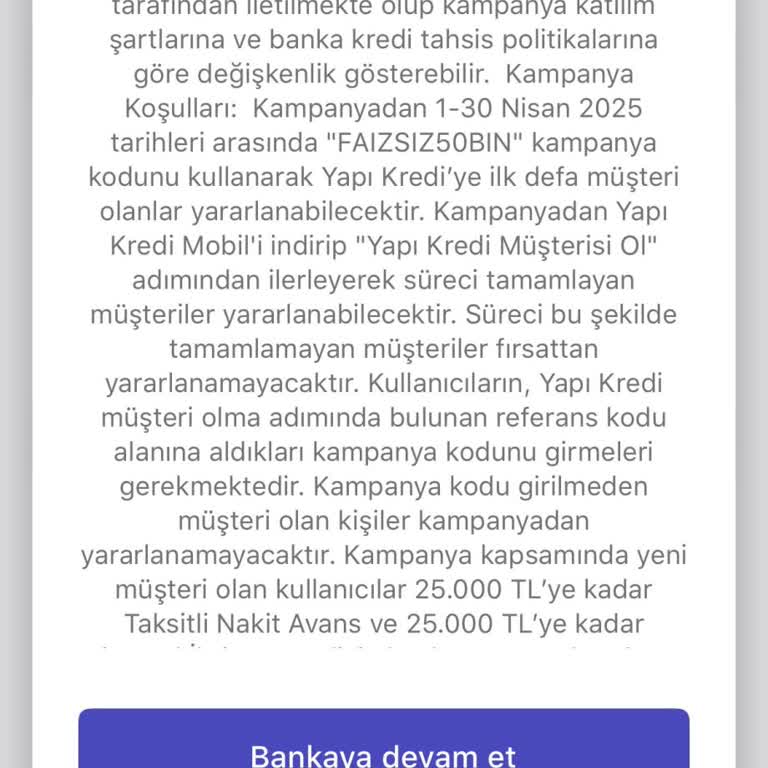 Sıfır Faizli Kredi Hayal Kırıklığı