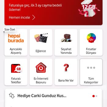 Vodafone Yanımda Uygulamasında Dakika Sorunu