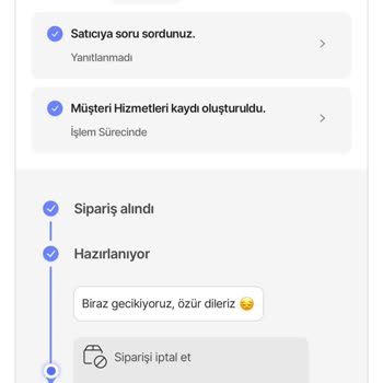 Hepsiburada'da Kargoya Verilmeyen Sipariş Ve Cevapsız Sorular