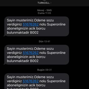 Superonline'da Kalite Düşüşü Ve Yanlış SMS Sorunu