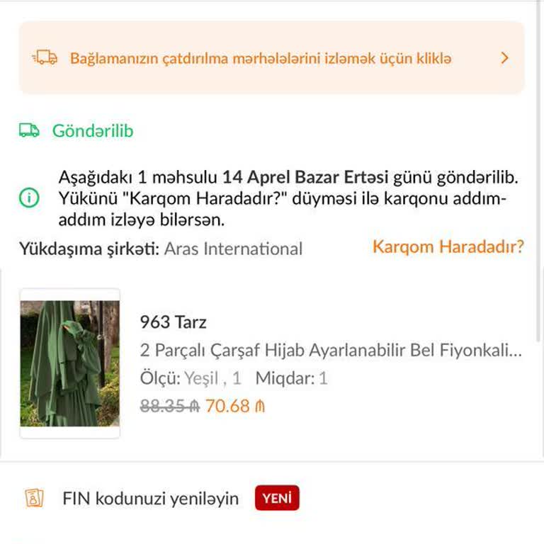 İptal Edilen Sipariş İçin Destek Arayışı