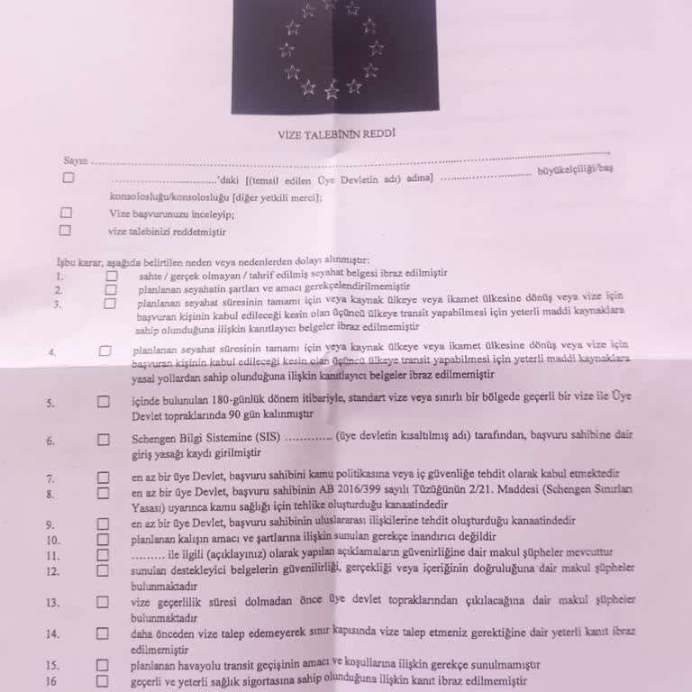 Haksız Vize Reddiyle Mağduriyet