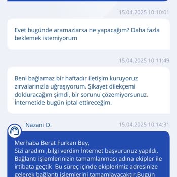 TurkNet Kurulum Sürecinde Yaşanan Gecikme Ve İletişim Sorunları