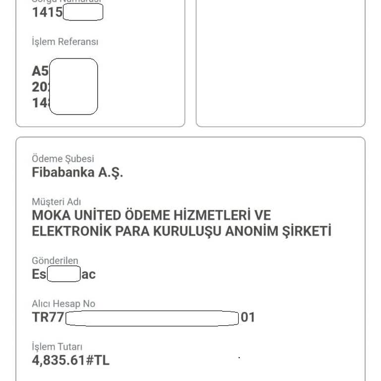 Bilinmeyen Para Gönderimi Hakkında Yardım Talebi