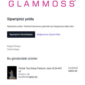 Glammoss L'atelier'den Sipariş Verdim, Teslimat Ve İletişim Sorunları Yaşıyorum