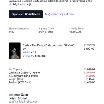 Glammoss L'atelier'den Sipariş Verdim, Teslimat Ve İletişim Sorunları Yaşıyorum