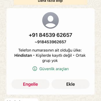 Beklenmedik Mesaj Ve Güvenlik Endişesi