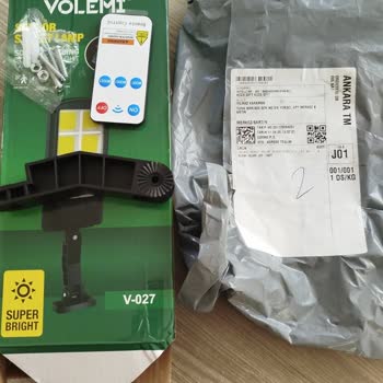 Eksik Gönderilen Solar Lamba Sorunu