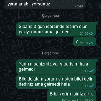 Sipariş Verildi, Ne Ürün Var Ne İade