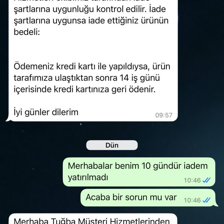 İade İşlemi Gecikmesi Ve Müşteri Memnuniyetsizliği