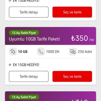Vodafone'un Tarife Seçenekleri Müşteri Beklentilerini Karşılamıyor
