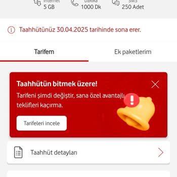 Vodafone'un Tarife Seçenekleri Müşteri Beklentilerini Karşılamıyor