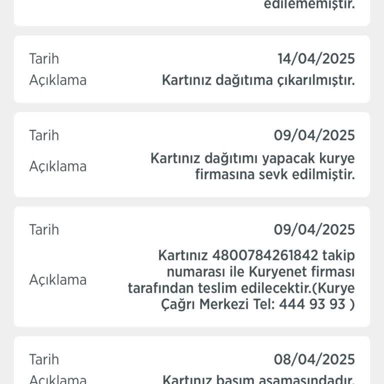 Kuryenet Kart Teslimatında Sorun Yaşatıyor