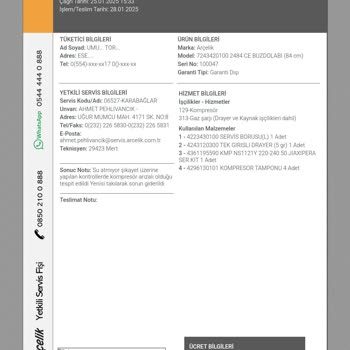 Yanlış Tespit Ve Gereksiz Motor Değişimi Mağduriyeti