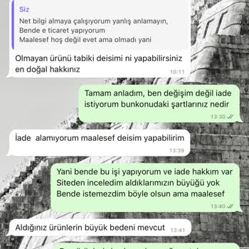 İade Hakkım Engellendi, Hakaretle Karşılaştım